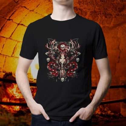 Skulls & Snakes Death Metal T-Shirt Black