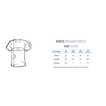 Shop 500 Children's T-Shirt Size Guide