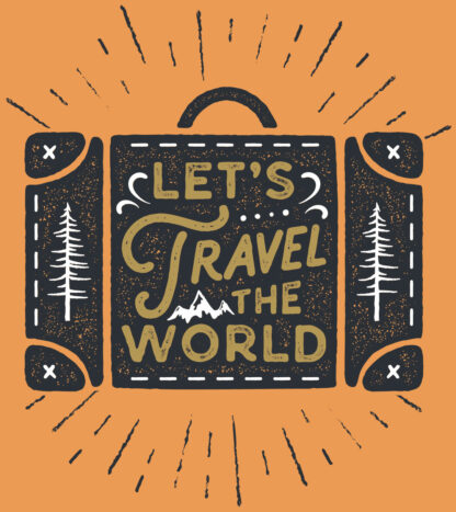 Let’s Travel the World T-Shirt Design