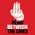 Read Between The Lines Hand Gesture T-Shirt Design