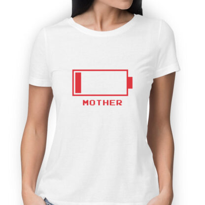 Battery Level for Mother - T-Shirt White