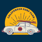 California Surf Club T-Shirt Design