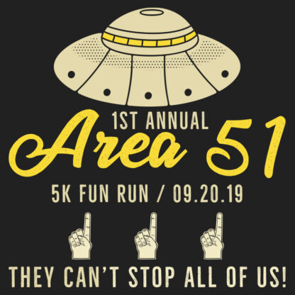 Storm Area 51, 5K Run T-Shirt Design