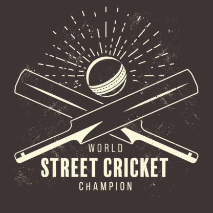 World Street Cricket Champion T-Shirt Design