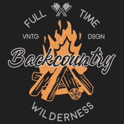 Full Time Back Country T-Shirt Design
