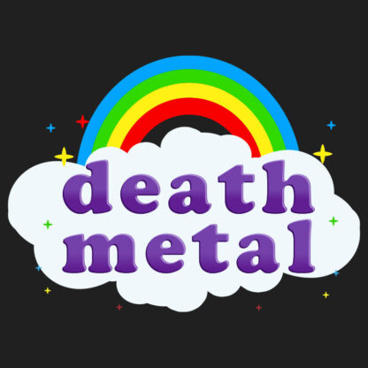 Death Metal Rainbow T-Shirt Design
