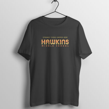 Hawkins Middle School - Strange Things Black T-Shirt