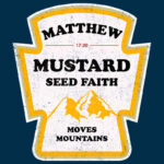 Mustard Seed Faith Matthew 1:20 T-Shirt