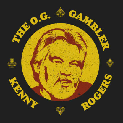 The Gambler. Kenny Rogers T-Shirt Design