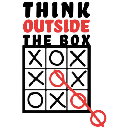 Think Outside the Box - Tic-Tac-Toe T-Shirt