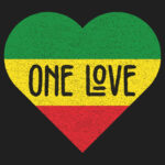 One Love - Bob Marley T-Shirt Design