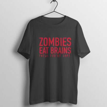 Zombies Eat Brains Black T-Shirt