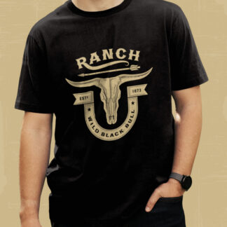 Wild Black Bull Ranch T-Shirt
