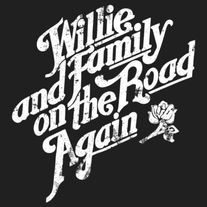 On The Road Again, Willie Nelson T-Shirt Design