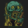 Skull Drunkery T-Shirt Design