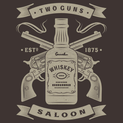 Two Guns Salon T-Shirt Design
