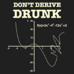 Don't Derive Drunk T-Shirt Design