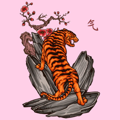 Japanese Tiger T-Shirt Design