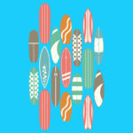 Surfboards Summer T-Shirt Design