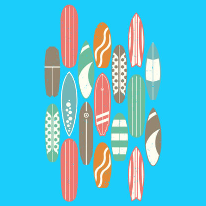 Surfboards Summer T-Shirt Design