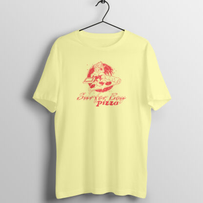 Surfer Boy Pizza Stranger Things T-Shirt - Yellow