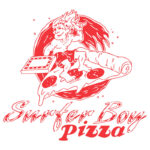 Surfer Boy Pizza Stranger Things T-Shirt Design
