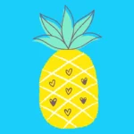 Summertime Pineapple T-Shirt Design