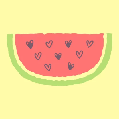 Summertime Watermelon T-Shirt Design