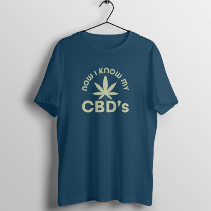 Now I Know My CBD's T-Shirt Navy Blue